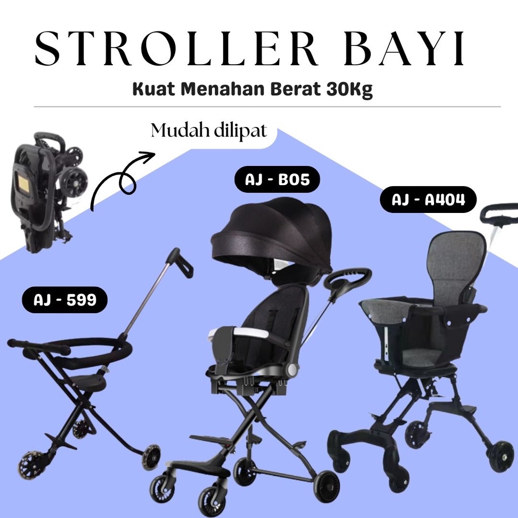 Stroller untuk anak outlet berat 30 kg