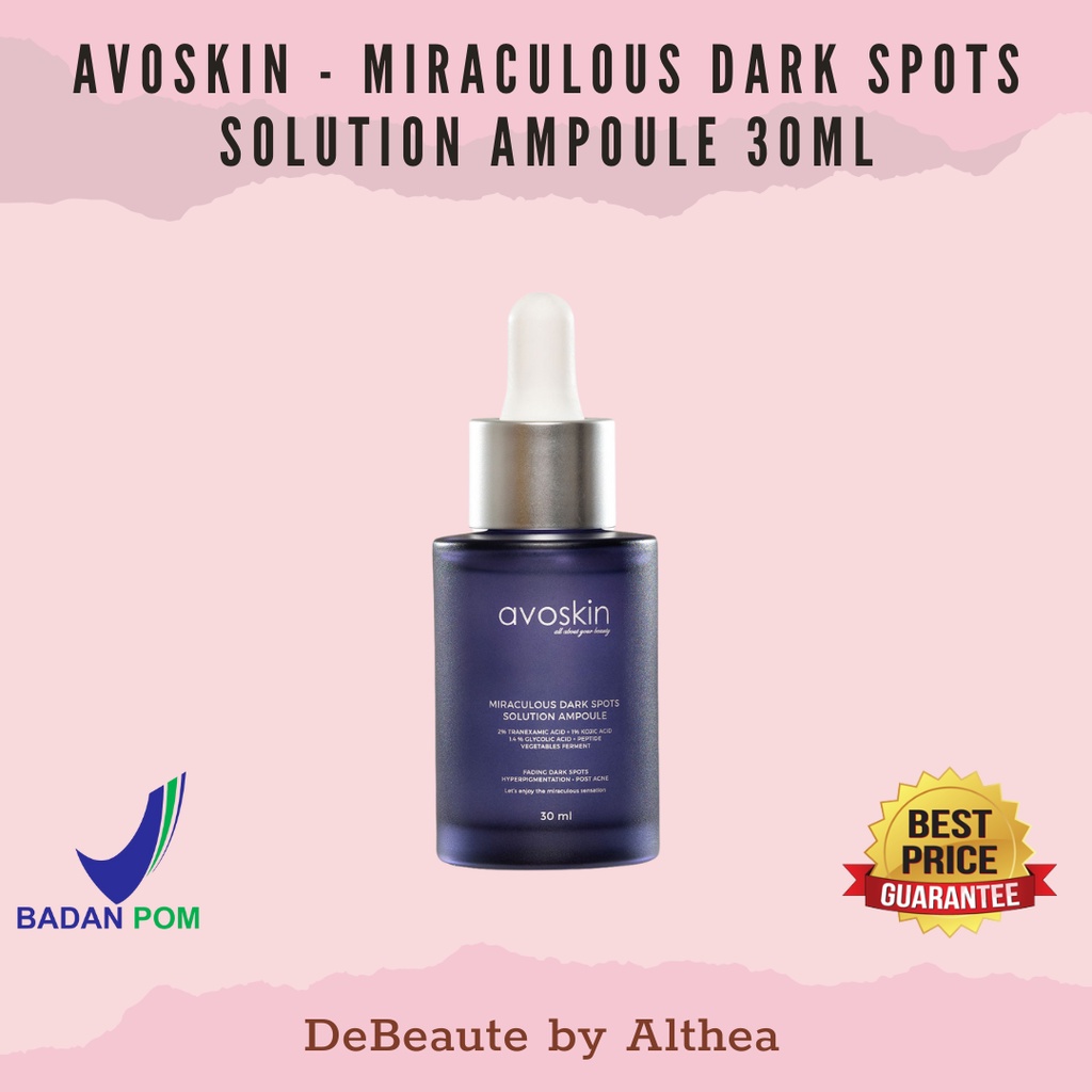 Jual Avoskin Miraculous Dark Spots Solution Ampoule 30ml Shopee Indonesia