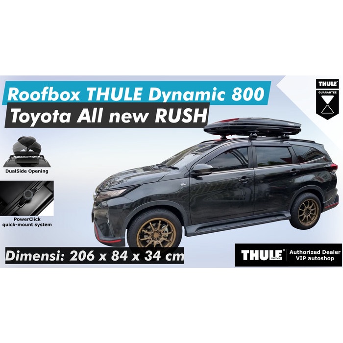 Jual Roof box THULE original DYNAMIC 800 Crossbar All new RUSH