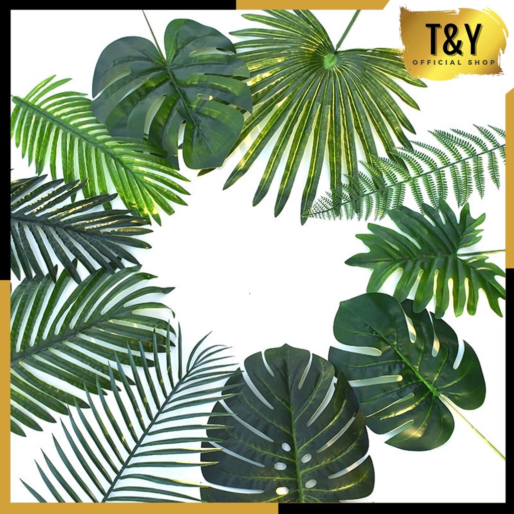 T&Y Daun Pakis Artificial Palem 53 Daun Plastik Hiasan Dekorasi Wedding Daun Artificial Dekorasi Rumah Artificial Home Decor