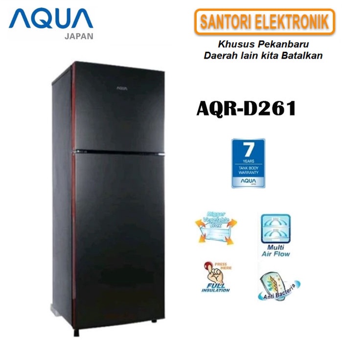 Jual KULKAS 2 PINTU AQUA AQR-D261 / AQR261 PEKANBARU | Shopee Indonesia