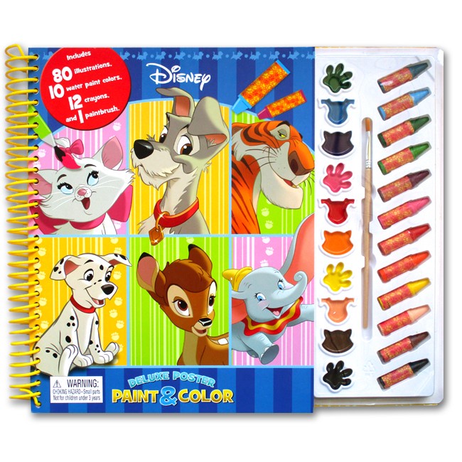 Jual Book Disney Classic Deluxe Poster Paint & Color Book Shopee