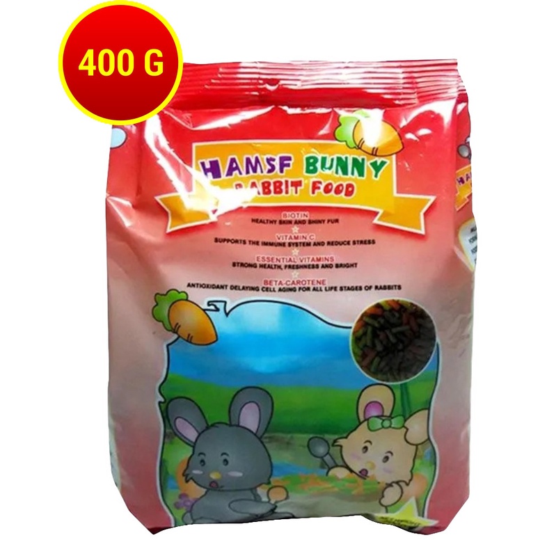 Jual Makanan Kelinci Rabbit food Hams Bunny 400 Gram | Shopee Indonesia