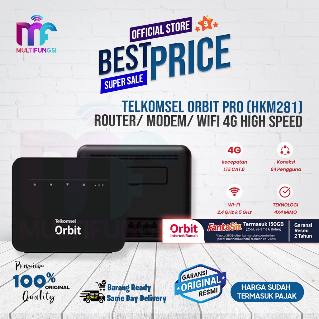 Jual Telkomsel Orbit Pro (HKM281) Router/ Modem/ Wifi 4G High Speed ...
