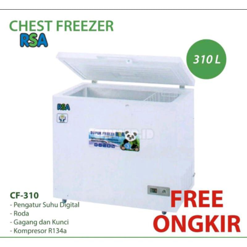 Jual CHEST BOX FREEZER COOLER BOX RSA CF 310 CF310 310 LITER | Shopee ...