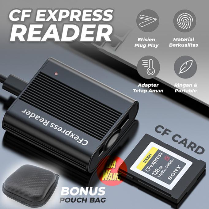 Jual Adapter Card Reader Cf Compact Flash Express Type C Usb B 3.1 Gen2