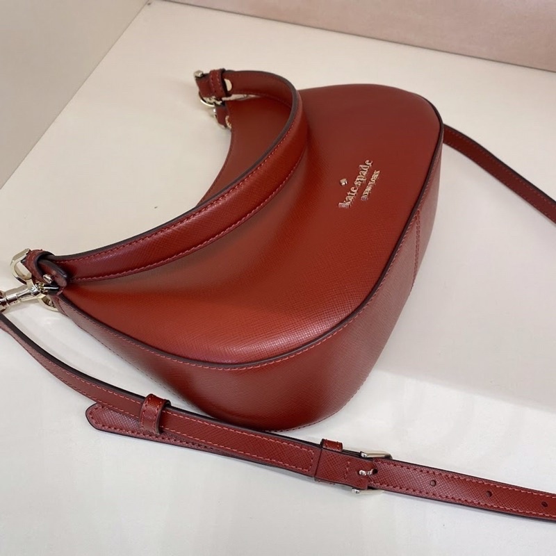 Kate Spade Staci Crossbody Red Currant Saffiano Leather K6043 NWT $299  Retail