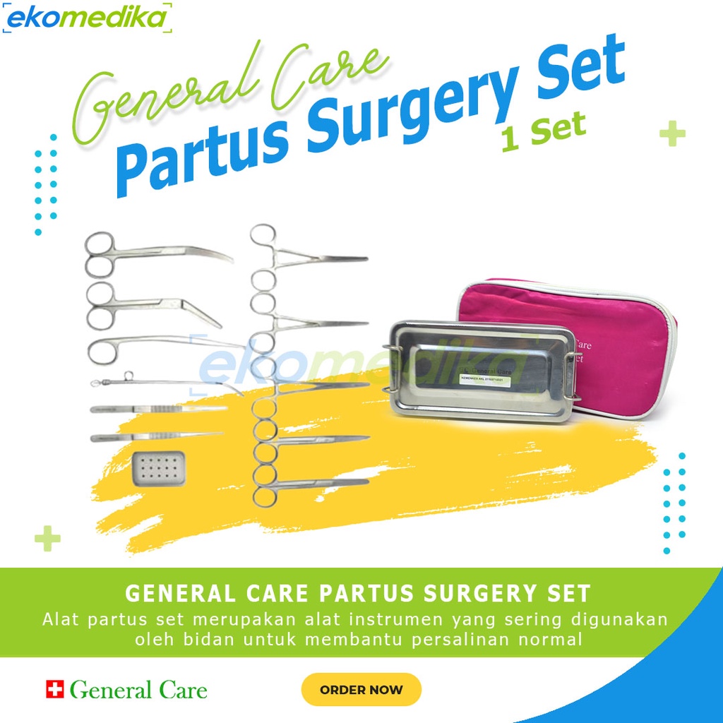 Jual Partus Surgery Set / Partus Set GENERAL CARE Alat Bedah Partus GC ...