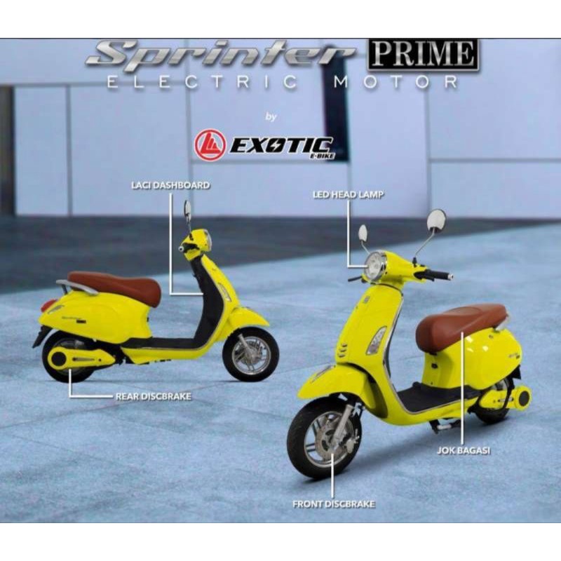 Jual Sepeda Motor Listrik Vespa Exotic Sprinter Prime Watt