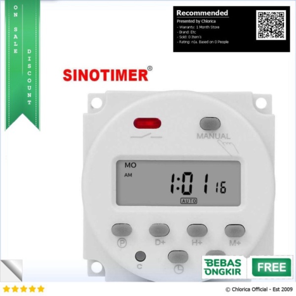 Jual Dijual Sinotimer Programmable Timer Switch Relay Countdown 220V AC ...