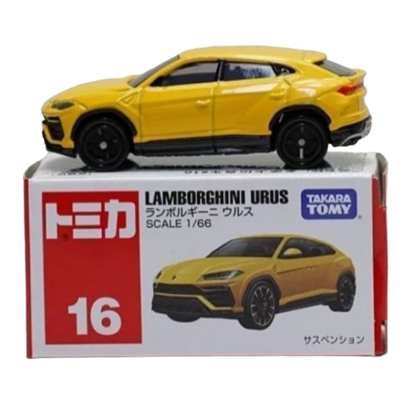 Jual Tomica Reguler 16 Lamborghini Urus Yellow TAKARA TOMY