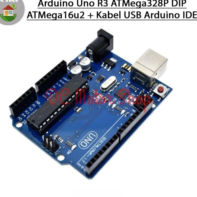 Jual Arduino Uno R3 Atmega328p Dip Atmega16u2 Kabel Usb Arduino Ide Dengan Kabel Shopee 5352