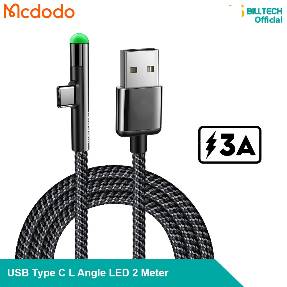 Jual Mcdodo Ca Kabel Charger Usb Type C L Angle Led Meter