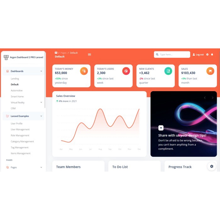 Jual Bootstrap 5 - Argon Dashboard 2 PRO Template (Laravel, HTML, Figma ...