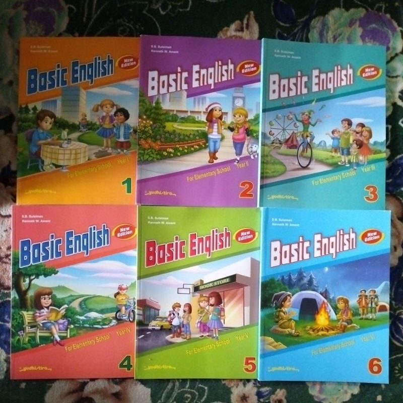 Jual ORIGINAL BUKU BAHASA INGGRIS BASIC ENGLISH KELAS 1 2 3 4 5 6 SD ...