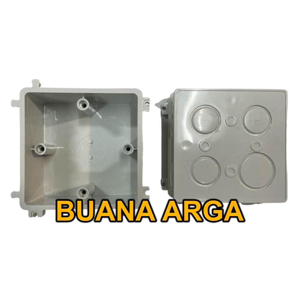 Jual Inbowdus / Inbowdoos Plastik / 1gang Putih Flush mounting box ...