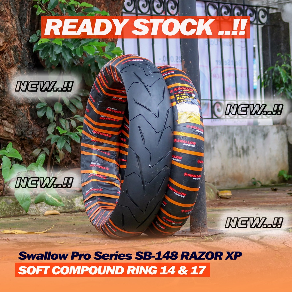 Jual SWALLOW SB-148 RAZOR XP 100/80-14 110/80-14 120/70-14 140/70-14 ...