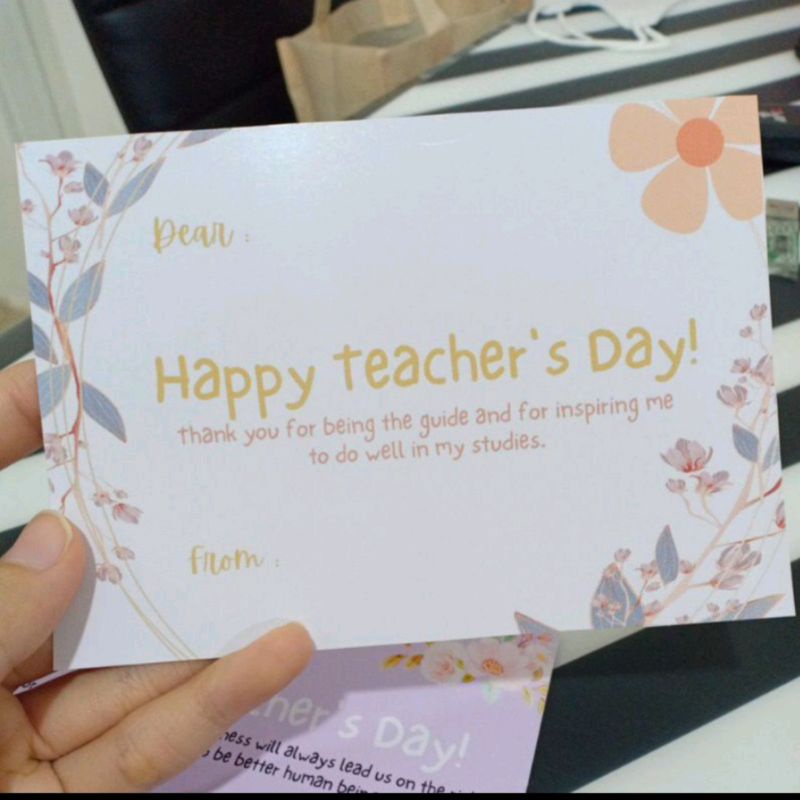 Jual Kartu ucapan selamat hari guru / kartu ucapan guru / teachers day