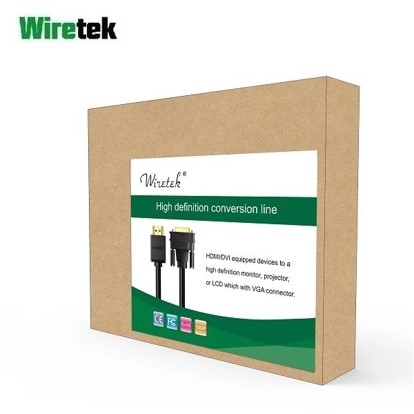 Kabel HDMI to DVI-D 24+1 Dual Link 3 meter WIRETEK