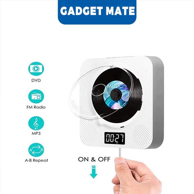 Jual Portable Bluetooth DVD / CD Player, WallMounted DVDs Player