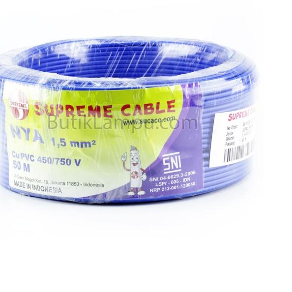 Jual Kabel Listrik Tunggal Mm Supreme Nya Biru Roll M Shopee Indonesia