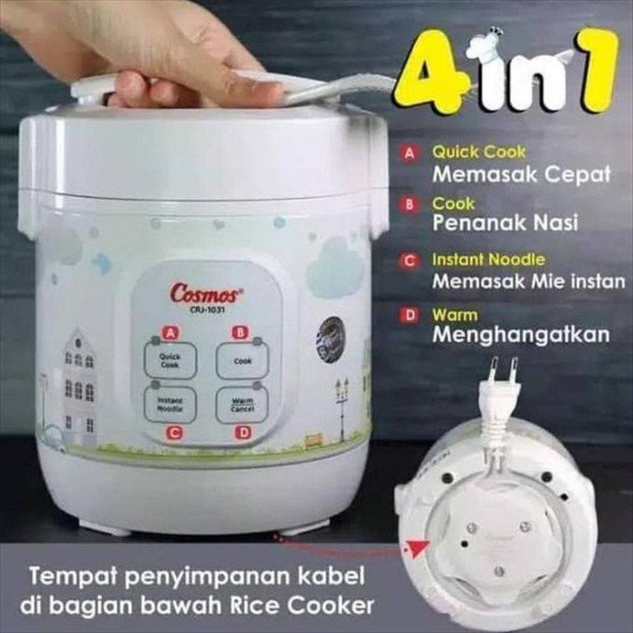 Jual COSMOS CRJ-1031 RICE COOKER MINI 0.3 LITER | Shopee Indonesia