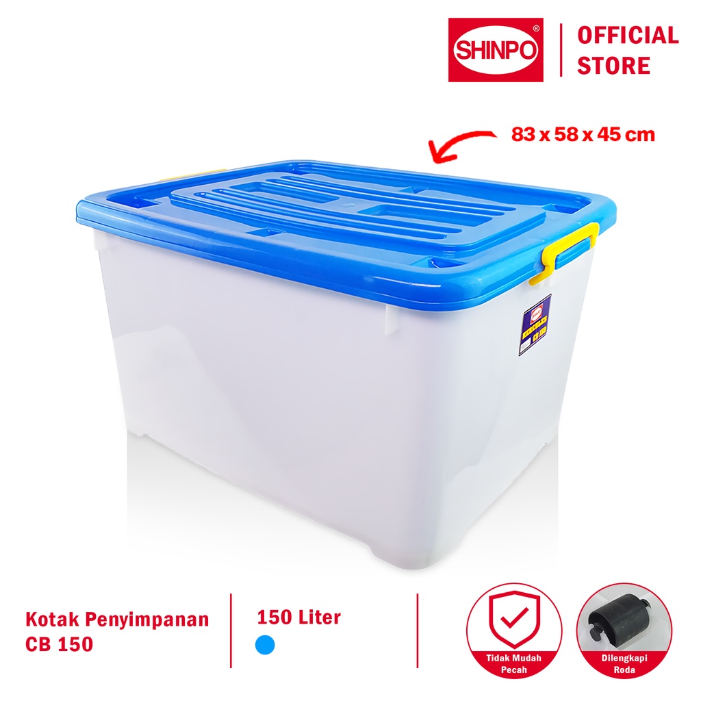 Jual SHINPO Kontainer Plastik Dengan Roda Hercules Container Box Kotak ...