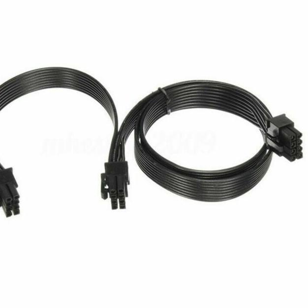 Jual KABEL MODULAR PCIE 8 PIN TO 8 (6+2) PIN DUAL PREMIUM QUALITY ...