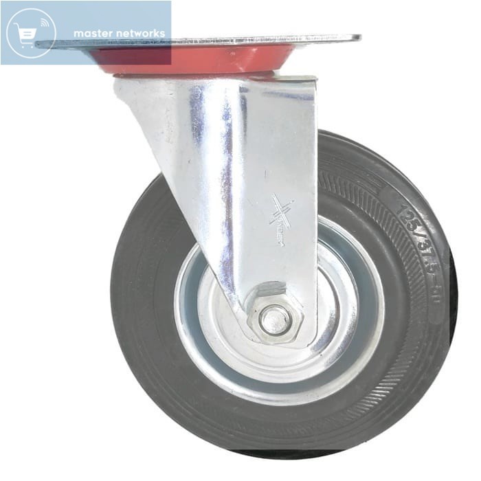 Jual Xander Roda 4 Inch Karet Hidup Etalase Troli Trolley Trolly ...