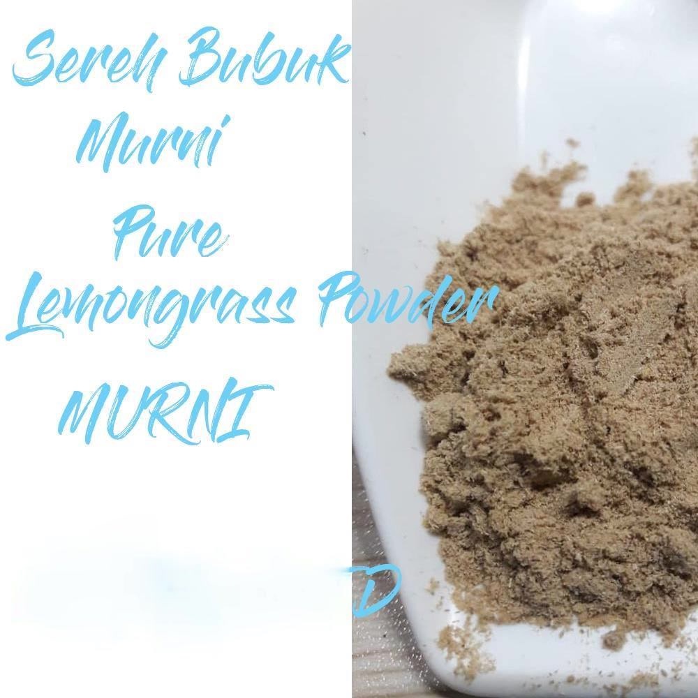 Jual Serai Bubuk Murni Isi 100 Gram Sereh Bubuk Pure Lemongrass