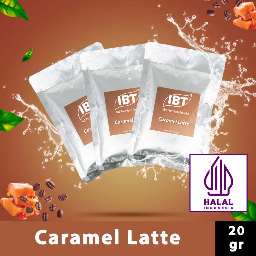 Jual Bahan Minuman Bubuk Rasa Caramel Latte IBT Premium Powder Sachet ...