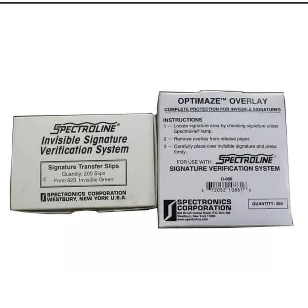 Jual spectroline overley signature/overley 1set | Shopee Indonesia