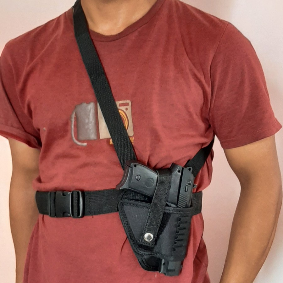 Jual Holster / sarung pistol / Holster slempang pinggang dada ketiak