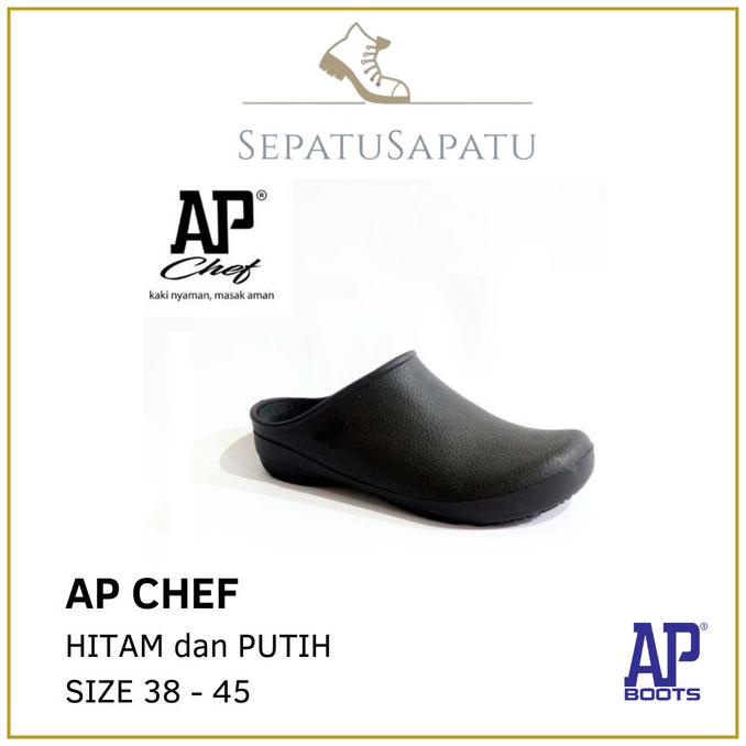 Jual Sepatu Dapur Karet AP Boots Chef Slip On Safety Kitchen Original ...