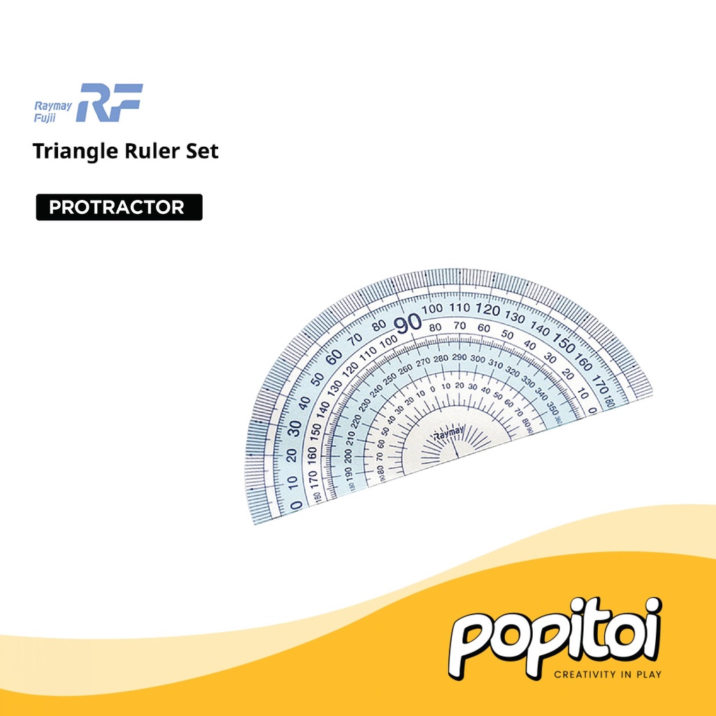 Jual Raymay Basic Ruler Set Straight Grid 15 18 30 cm Triangle ...