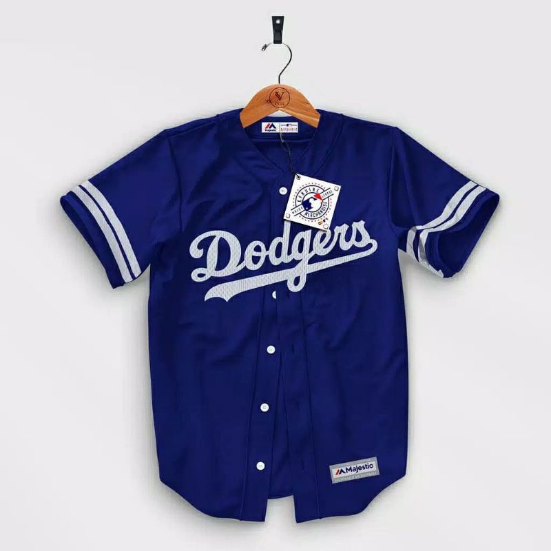 Jual kaos jersey baseball putih premium/baju baseball/kaos basball ...