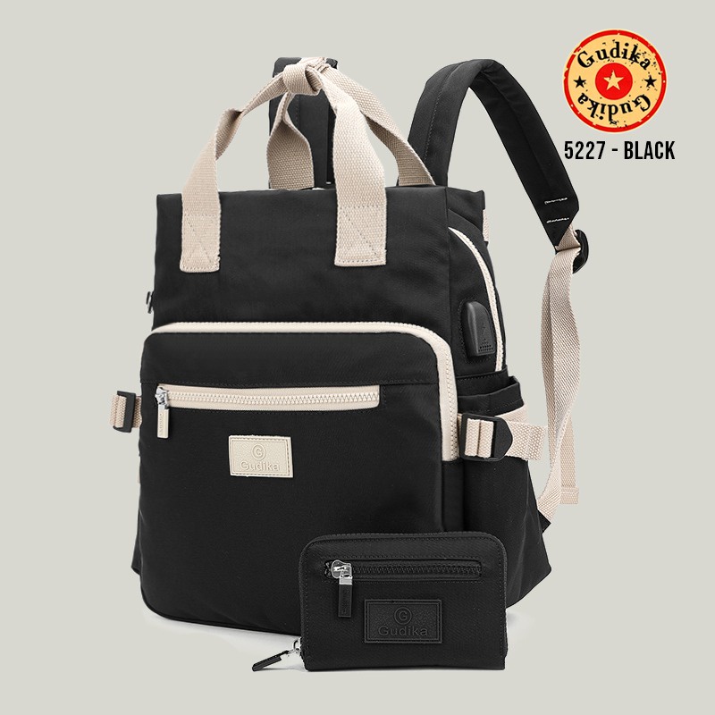 Jual Gudika 5227 Backpack Waterproof Wanita Tas Ransel Laptop Anti