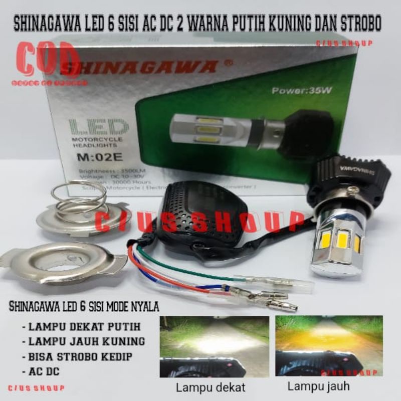 Jual Lampu Utama Led Motor Sisi Dan Sisi Eco Nine Ac Dc Hi Low