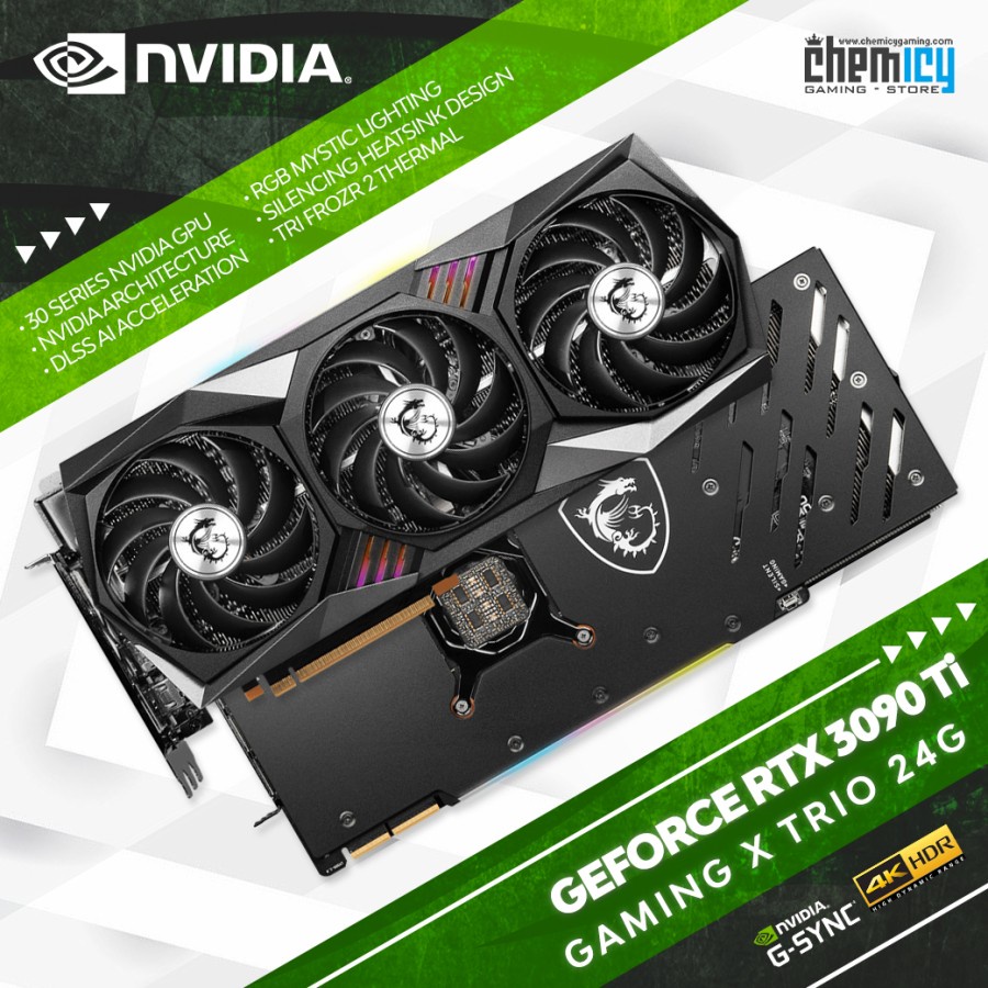 Jual MSI GeForce RTX 3090 Ti / RTX 3090Ti Gaming X Trio 24G | Shopee ...