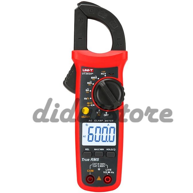 Jual Tang Ampere AC Digital (digital clamp meter) merk UNI-T UT-202A ...