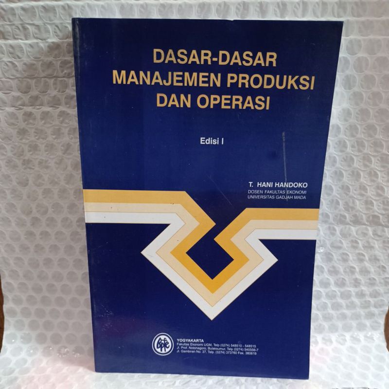 Jual DASAR DASAR MANAJEMEN PRODUKSI DAN OPERASI EDISI 1 : T HANI ...