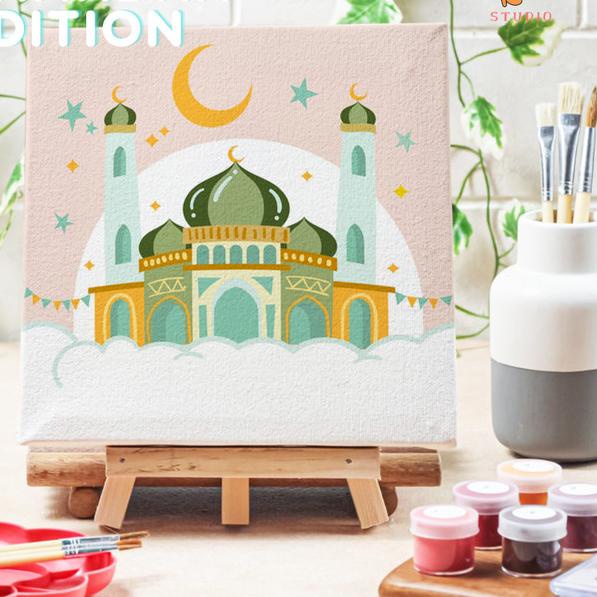 Jual Painting by number Kit Lukisan Masjid Al Aqsa Hampers Ramadhan Art ...