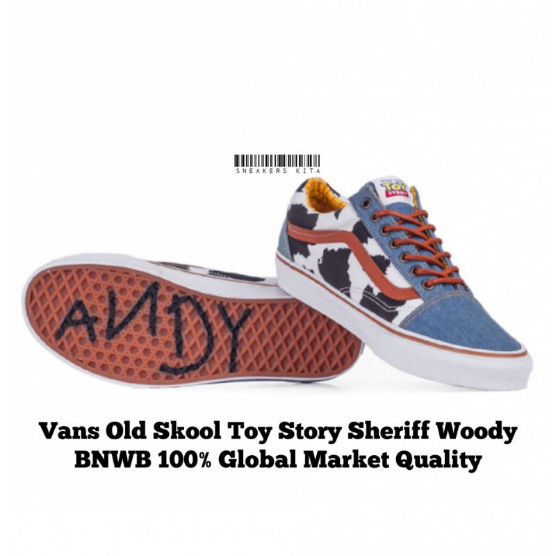 Sepatu Vans Old Skool Toy Story Sheriff Woody BNWB 100 Global Market