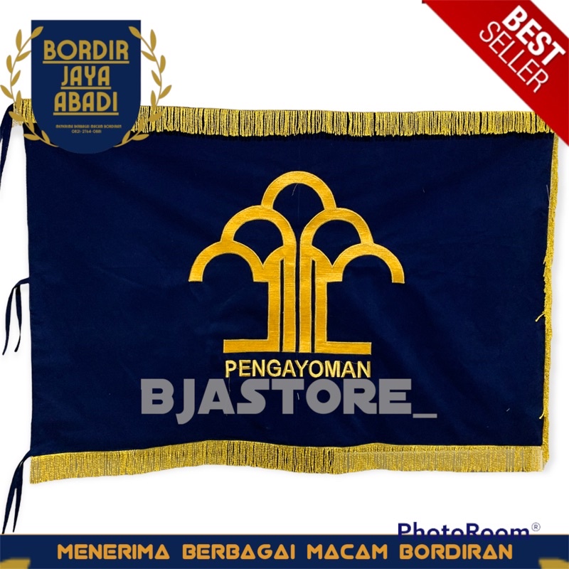 Jual Bendera Pataka Pengayoman Bordir Dua Muka 90x135 Shopee Indonesia