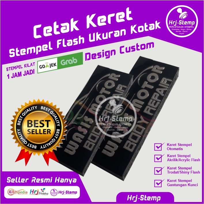 Jual Cetak Karet Stempel Flash Ukuran Kotak Cetak Karet Stempel Otomatis Shopee Indonesia