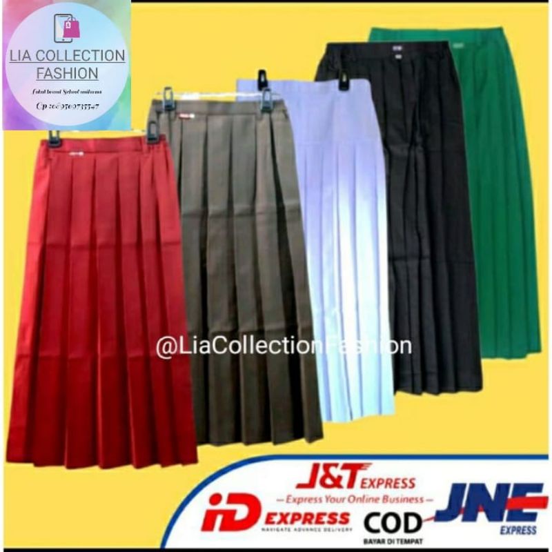 Jual ROK SEKOLAH SD// MI Full Rempel & Rempel atas ( Bahan twist Licin ...