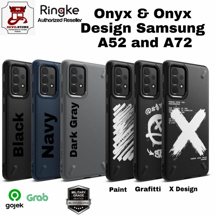 Jual ((BISA COD)) Case Samsung Galaxy A52s A72s RINGKE Onyx