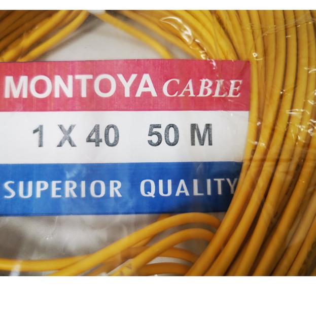 Jual Kabel Listrik Tunggal Serabut 1 X 40 Montoya 50 Mtr Per Roll