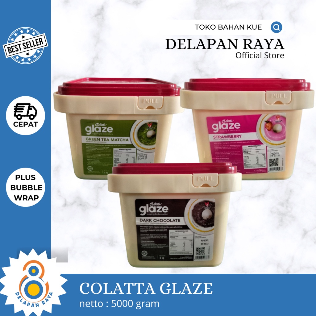 Jual COLATTA GLAZE 5KG (MAX ORDER 4 PAIL !!) - 8Raya | Shopee Indonesia