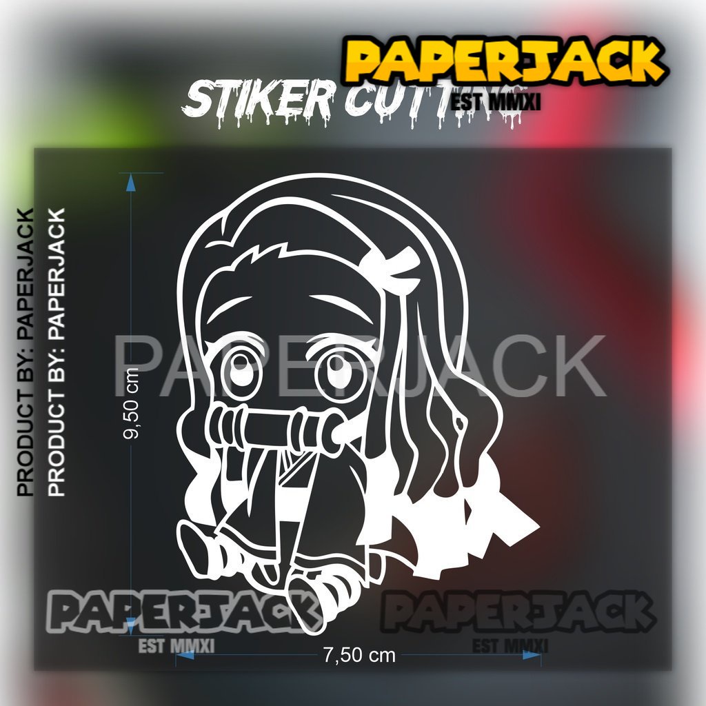 Jual STICKER CUTTING ANIME NEZUKO CHIBI STIKER AKSESORIS KEREN | Shopee ...